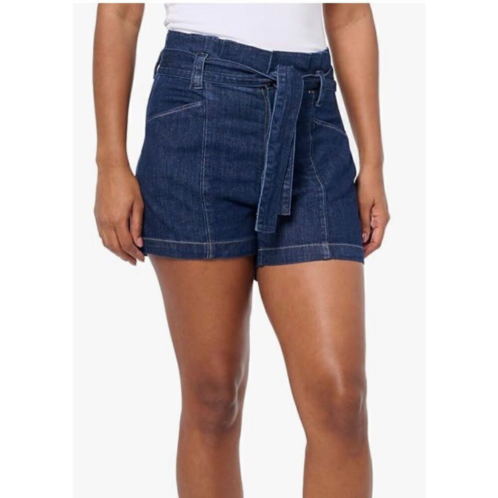 PAIGE Women's Anessa Short Trapunto Belt Sea
